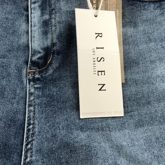 NWT Risen Jeans Womens Felecia Jeans Size 2XL High Rise Straight Leg Blue Denim - Picture 12 of 16